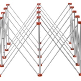Masă profesională pentru gresie și faianță KraftDele KD11982, 221 x 115 x 75 cm, 15 picioare, sarcină maximă 1500 kg - Img 3