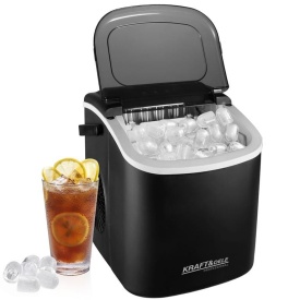 Mașină de făcut gheață KraftDele KD4124, 12 kg/24h, rezervor 1,2 L, 120W, compactă pentru casă, birou și petreceri - Img 2