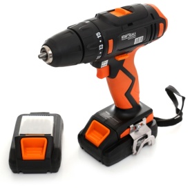 Mașină de găurit și înșurubat cu acumulator 18V Li-Ion KraftDele KD1671, 2 baterii, LED, 2 viteze, 30 Nm, cu valiză - Img 2
