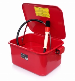 Mașină de spălat piese (Muzghieră) KraftDele KD424 – 13 litri, Circuit închis, Pompă 230V, Gât de lebădă flexibil, Oțel - Img 10