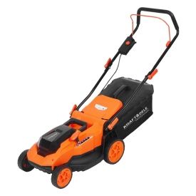 Mașină de tuns gazon pe acumulator KraftDele KD5412, 40V, lățime tăiere 430 mm, coș 50 L, 2 acumulatori 20V/6Ah