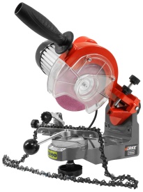 Mașină electrică de ascuțit lanțuri drujbă 230 W, disc 145 mm, menghina rotativă cu unghi reglabil, MaxRom V90083 - Img 5