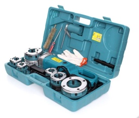 Mașină electrică de filetat țevi KraftDele EC592, 1800W, set 6 capete, pentru lucrări de instalații și atelier - Img 4