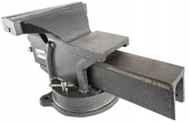Menghină de banc rotativă cu nicovală 200 mm, corp din fontă, pentru atelier mecanic și lucrări de fixare precise, MaxRom - Img 4