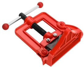 Menghină de prindere pentru țevi KraftDele KD3511, deschidere maximă 60 mm, corp din fontă, pentru atelier și instalații - Img 4