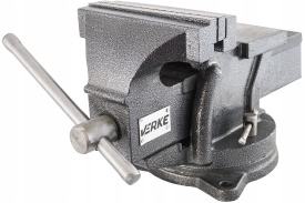 Menghină rotativă de banc 150 mm cu nicovală, corp din fontă, pentru atelier mecanic și lucrări de fixare precise MaxRom V88002 - Img 4