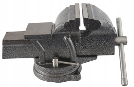 Menghină rotativă de banc cu nicovală 100 mm MaxRom, corp din fontă, fălci înlocuibile, deschidere maximă 100 mm - Img 5