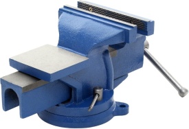 Menghină rotativă de banc KraftDele KD1101, 100 mm, cu nicovală integrată și bază rotativă 360° - Img 7