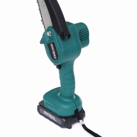 Mini drujbă cu lanț cu acumulator KraftDele KD10622, 21V, lamă 4 inch, cu 2 baterii și valiză pentru grădină și tăieri ușoare - Img 3