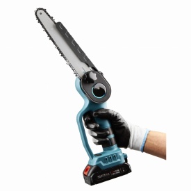 Mini fierăstrău cu lanț cu acumulator 8 inch KraftDele KD10647, 2 baterii 21V, pentru tăiere crengi și lucrări de grădină - Img 12