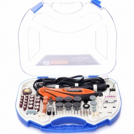 Mini polizor multifuncțional KraftDele 270W cu 210 accesorii, turație variabilă 8000-35000 rpm, model KD10753 - Img 3