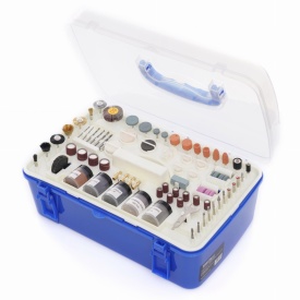 Mini polizor multifuncțional KraftDele 270W cu 218 accesorii, reglaj turație, pentru șlefuire, gravare, găurire și modelism KD10754 - Img 4