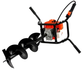 Motoburghiu pe benzină Mar-Pol M84001/3, 5,2 CP, cu burghie 100/150/200 mm pentru găuri în sol, garduri și plantări - Img 12