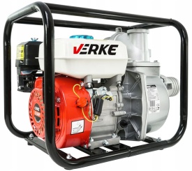 Motopompă de apă VERKE 3 inch, 48000 l/h, motor 4 timpi 6,5 CP, înălțime de pompare 30 m - Img 2