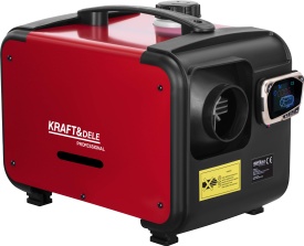 Nagrzewnică olei staționară KraftDele 9 kW KD5965 cu panou LCD, telecomandă și evacuare dirijată a aerului cald