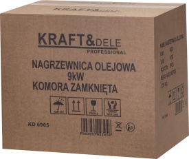 Nagrzewnică olei staționară KraftDele 9 kW KD5965 cu panou LCD, telecomandă și evacuare dirijată a aerului cald - Img 12