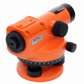 Nivela optică profesională KraftDele KD1095 cu stativ, lată de măsurare și geantă rigidă pentru lucrări de nivelare - Img 3