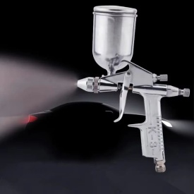 Pistol de vopsit pneumatic HVLP VERKE K-3, duză 0,5 mm, rezervor 200 ml, pentru finisaje și retușuri precise - Img 12