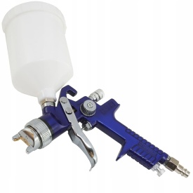 Pistol de vopsit pneumatic HVLP VERKE PREMIUM LINE cu 2 duze 1,4 mm și 1,7 mm, rezervor 600 ml - Img 11
