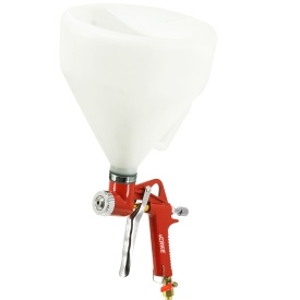 Pistol pneumatic pentru tencuire și vopsire 5L VERKE PREMIUM LINE, cu duze 4/6/8 mm și reglaj aer - Img 7