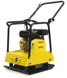 Placă compactoare 120kg MAR-POL M79517 – 6.5 CP, forță centrifugală 18kN, adâncime 35cm, sistem anti-vibrații, roți transport - Img 8