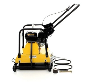Placă compactoare benzina KraftDele KD1185 – 5CP, 18kN, 90Hz, 450mp/h, 61x45cm, 35cm adâncime, 100kg, motor Robin EY20 - Img 3