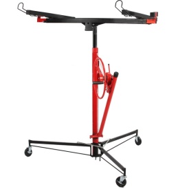 Podnoșnic pentru plăci gips-carton Mar-Pol M80070, ridicare până la 3,35 m, capacitate 68 kg, cu frâne și bază pliabilă - Img 8