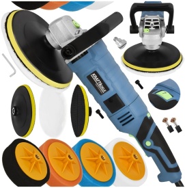 Polizor electric pentru lustruire KraftDele KD3079, 180 mm, viteză reglabilă 800-3300 rpm, set extins accesorii - Img 12