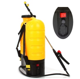 Pompa de stropit electrică tip rucsac Mar-Pol 16L, cu acumulator 12V 8Ah, lance telescopică și set duze - Img 3