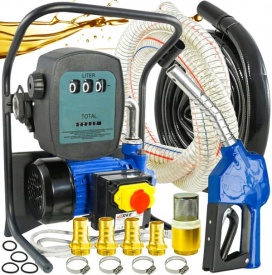 Pompa electrică de transfer combustibil VERKE YBV-600T, mini distribuitor portabil 600 W, 40 l/min, cu pistol automat și contor - Img 10