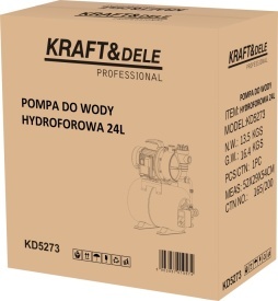 Pompă hidrofor 24L KraftDele KD5273 – 1400W, 4800L/h, 10m aspirație, 45m refulare, sistem presiune stabilă - Img 12