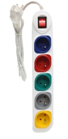 Prelungitor electric KraftDele KD4008, 1,5 m, 5 prize, cu protecție la suprasarcină și siguranță pentru copii - Img 6