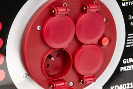Prelungitor electric pe tambur KraftDele KD4021, 30 m, cablu 3x2,5 mm², 4 prize, pentru grădină și uz casnic - Img 4