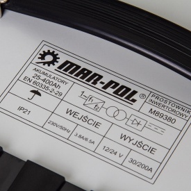 Prostownik invertor auto Mar-Pol M89380, 12V/24V, 200A, cu funcție de încărcare și asistare la pornire - Img 5