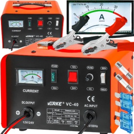 Redresor auto 12V/24V MaxRom VC-40, 20A, cu ampermetru și protecții pentru acumulatori plumb-acid 90-250Ah - Img 11