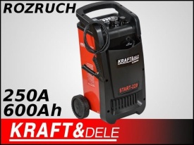 Redresor auto cu funcție de pornire KraftDele KD1902, 12/24V, 250A, pentru încărcare acumulatori și suport la pornire - Img 2