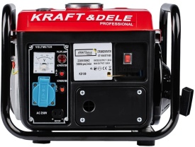 Resigilat Generator electric monofazat KraftDele KD109, 1200W, 230V + 12V, portabil, pentru casă, teren, camping și lucrări în zone fără curent