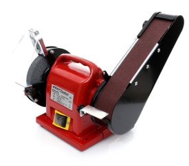 Resigilat Polizor de banc + slefuitor cu banda 1800W 150mm KraftDele KD545