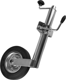 Roată de sprijin pentru remorcă KraftDele KD469 cu colier de prindere, capacitate 150 kg, roată 200 mm - Img 1