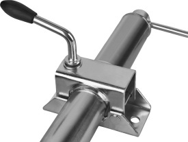 Roată de sprijin pentru remorcă KraftDele KD469 cu colier de prindere, capacitate 150 kg, roată 200 mm - Img 11