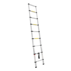 Scară aluminiu KraftDele cu 8 trepte, înălțime de lucru 2,6 m, suportă până la 150 kg - Img 6