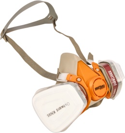 Semimască de protecție pentru vopsire KraftDele KD10030 cu filtre pentru vapori, gaze, praf și aerosoli, mărime L - Img 9