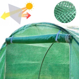 Sera tip Tunel de grădină cu folie Mar-Pol 4 x 2,5 x 2 m, 10 mp, cu 8 ferestre, 2 uși și protecție UV-4 - Img 7