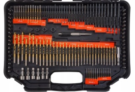 Set 246 piese de burghie și biți MaxRom în valiză, pentru lemn, metal și beton, cu accesorii complete de găurire și înșurubare - Img 4