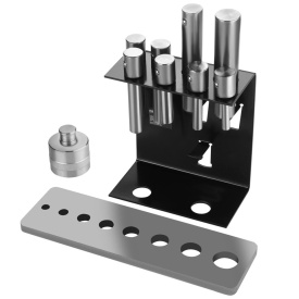 Set adaptoare cu pini pentru presă hidraulică 2T-20T KraftDele KD5877, din oțel călit, pentru lucrări precise în atelier
