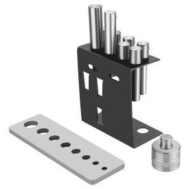 Set adaptoare cu pini pentru presă hidraulică 2T-20T KraftDele KD5877, din oțel călit, pentru lucrări precise în atelier - Img 3