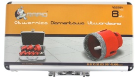 Set carote diamantate Mar-Pol M22594 Rapid Long-Life 6–68 mm, filet M14 cu adaptor hex, pentru gresie, faianță, klinker și piatră - Img 2