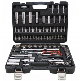 Set chei tubulare 94 piese MaxRom Premium Line din oțel CR-V, cu clichet 72 dinți, pentru service auto și atelier - Img 2