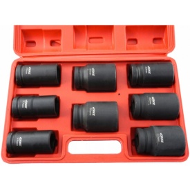 Set de chei tubulare IMPACT 8 piese 24-38mm 3/4" V39470 VERKE – Kraft&Dele