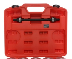 Set extractor bucșe brațe suspensie KraftDele KD10517, cu adaptoare și prese cu șurub, în valiză pentru service auto - Img 4